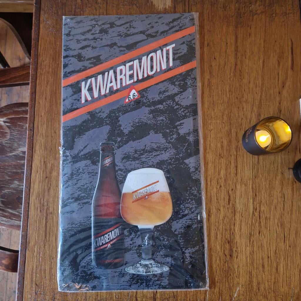 Kwaremont metalen reckamebord, Ophalen of Verzenden, Nieuw, Reclamebord, Plaat of Schild, Overige merken
