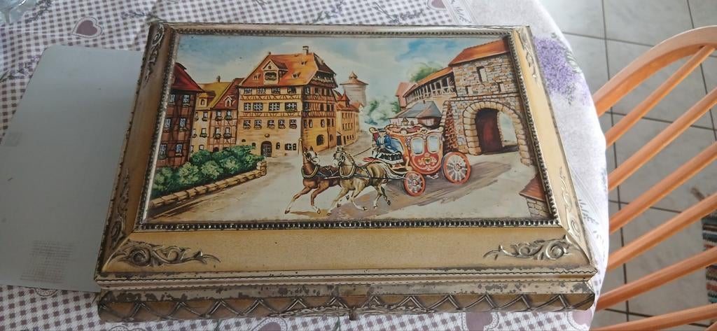 Vintage blik antiek DBF, Ophalen of Verzenden