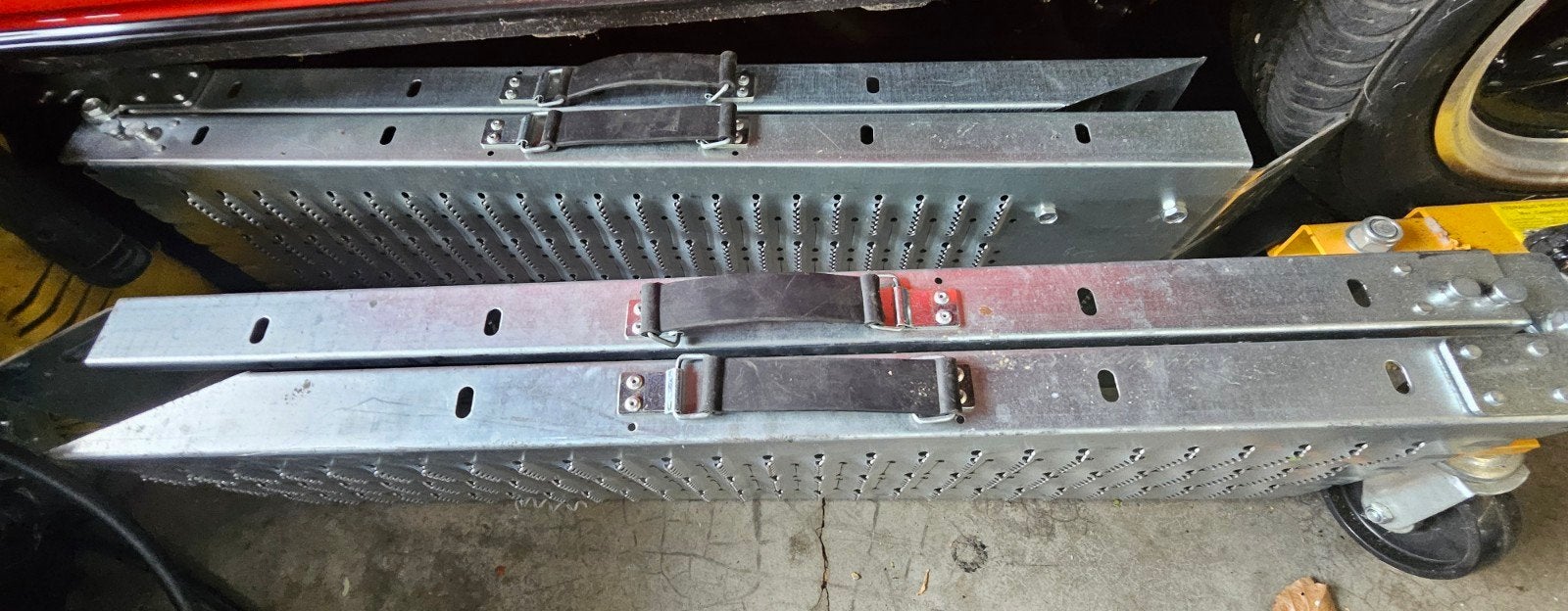 Oprijplaten, Ophalen