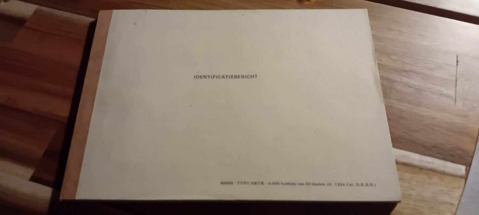 Rijkswacht, boek identificatiebericht (invulformulieren), Verzamelen, Ophalen, Rijkswacht