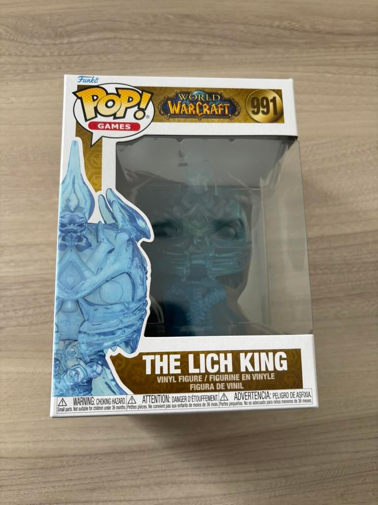 Funko Pop ! Le Roi-liche #991, exclusivité Warcraft Icy Blue, Enlèvement ou Envoi, Comme neuf