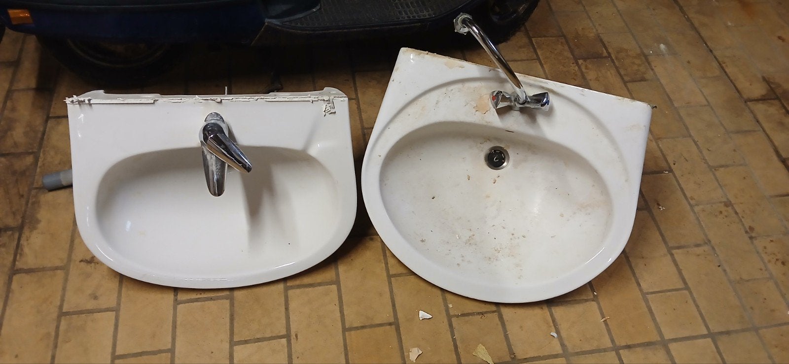 Vintage lavabo's met kraan, Enlèvement, Robinet