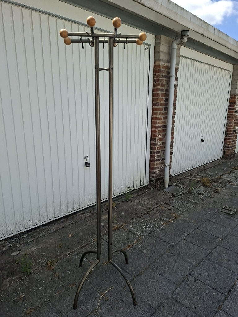 Kapstok geschikt voor bureel, vergaderzaal, wachtzaal, Ophalen, Zo goed als nieuw, Metaal, Staande kapstok
