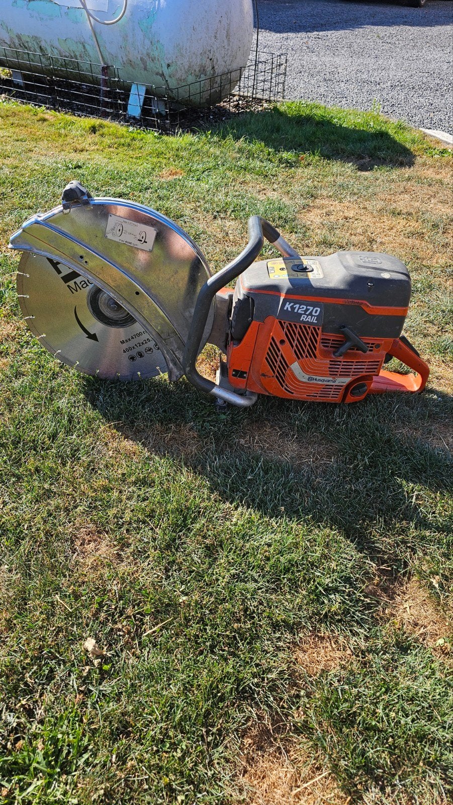 husqvarna k1270 rail, Ophalen, Gebruikt, 1000 watt of meer, Overige typen