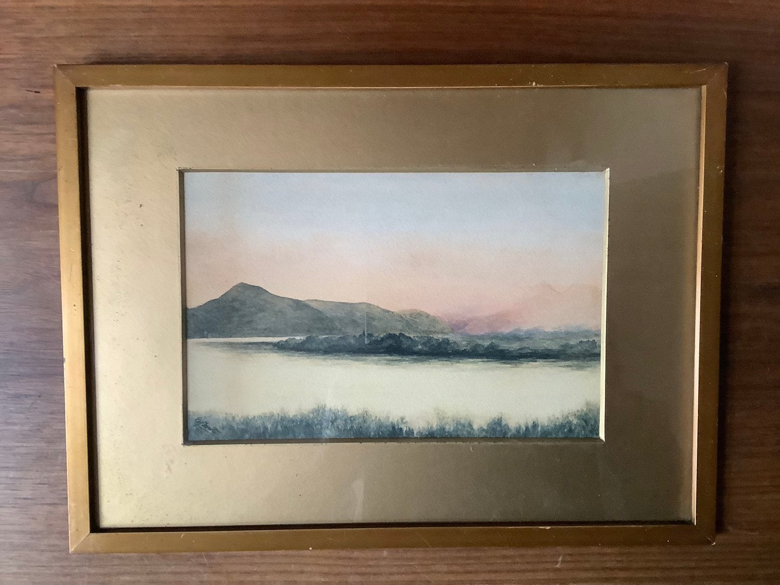 Aquarel  Engels landschap, Enlèvement, Aquarelle, Paysage