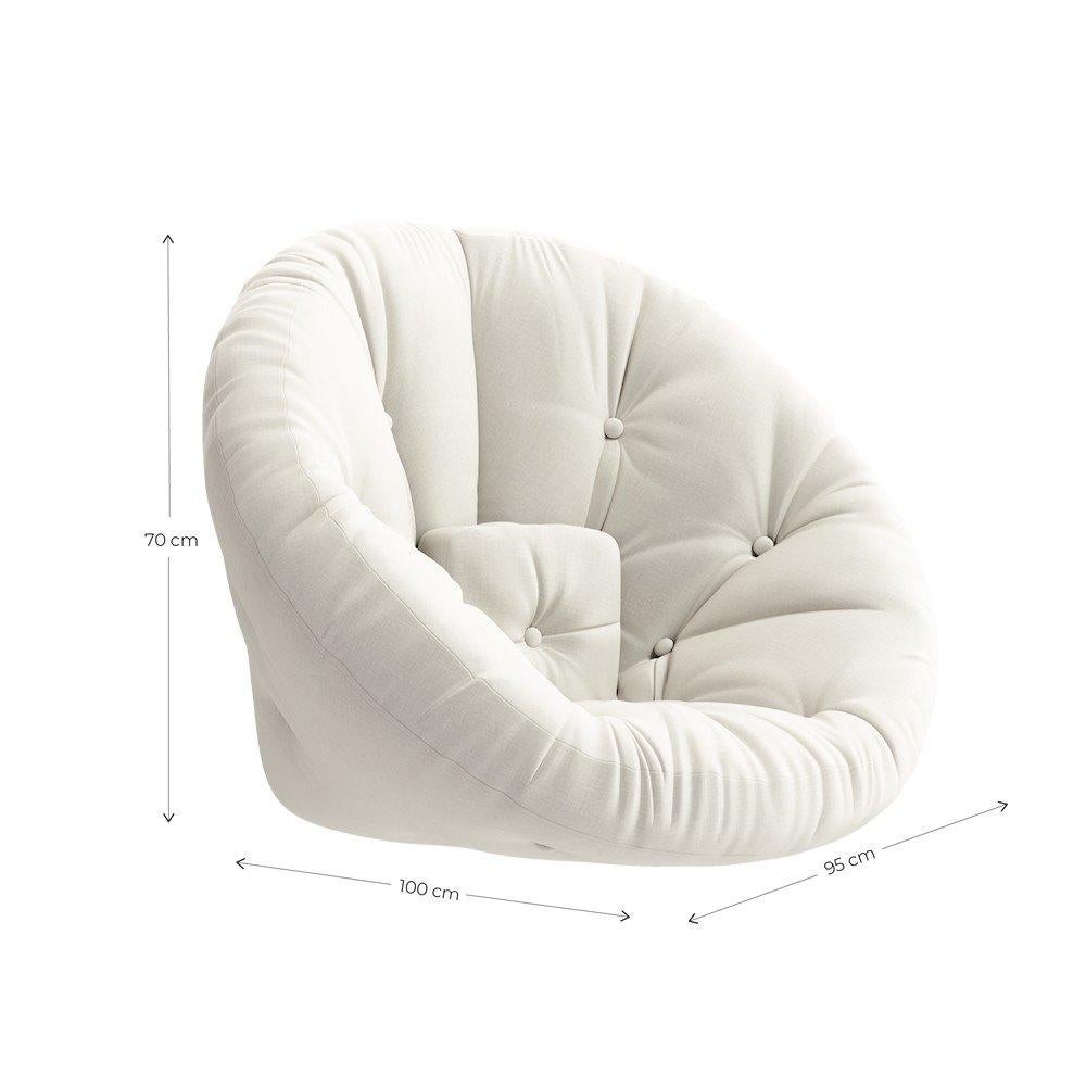 Fauteuil futon convertible Karup design Nido blanc, Enlèvement, Comme neuf, Blanc