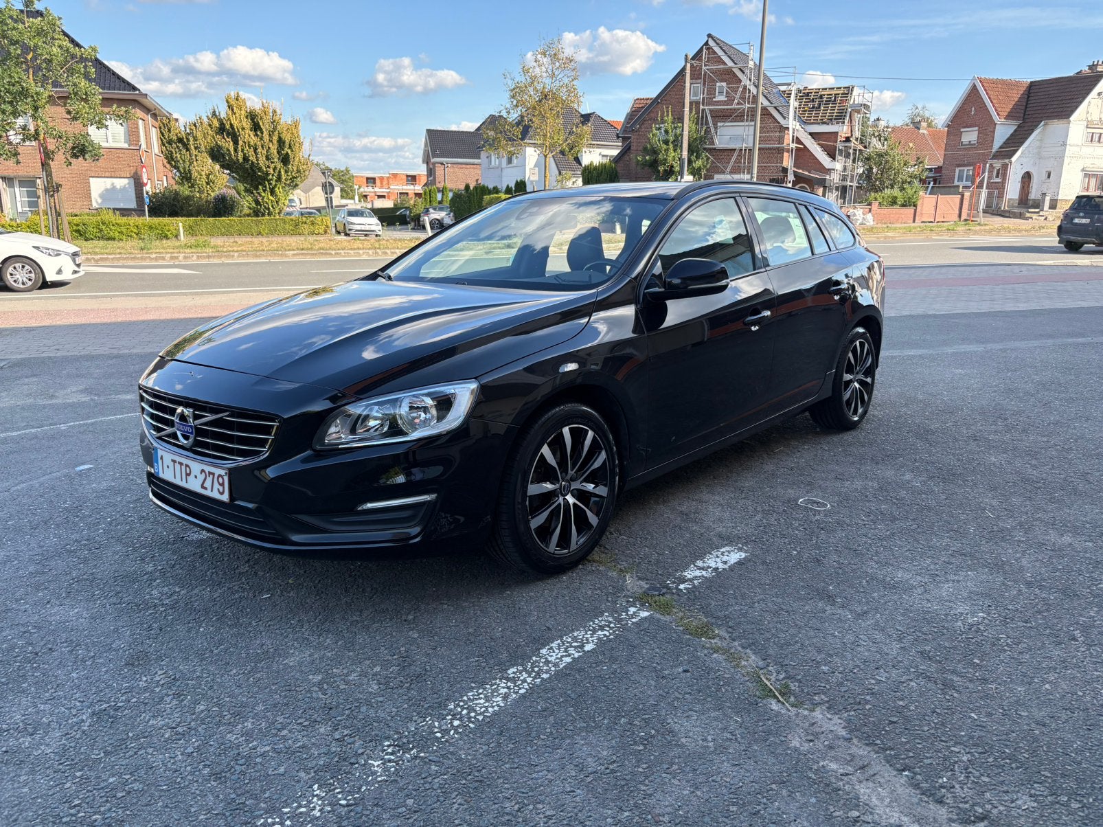 Volvo v60 r designe, Auto's, Volvo, Zwart, Zwart, Leder, V60