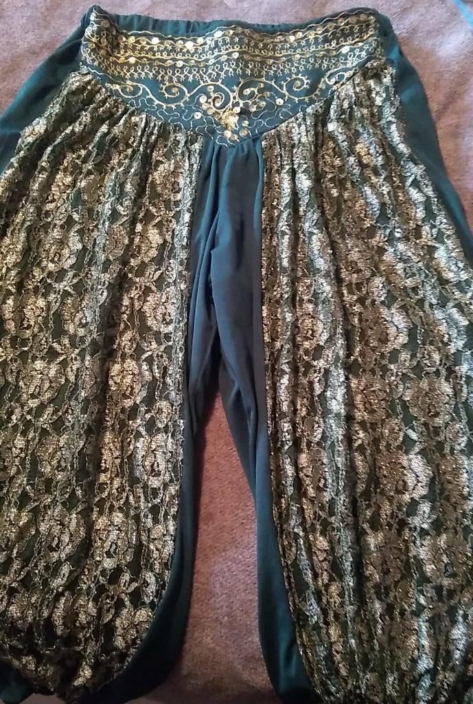 carnaval verkleed broek groen dames, Enlèvement ou Envoi
