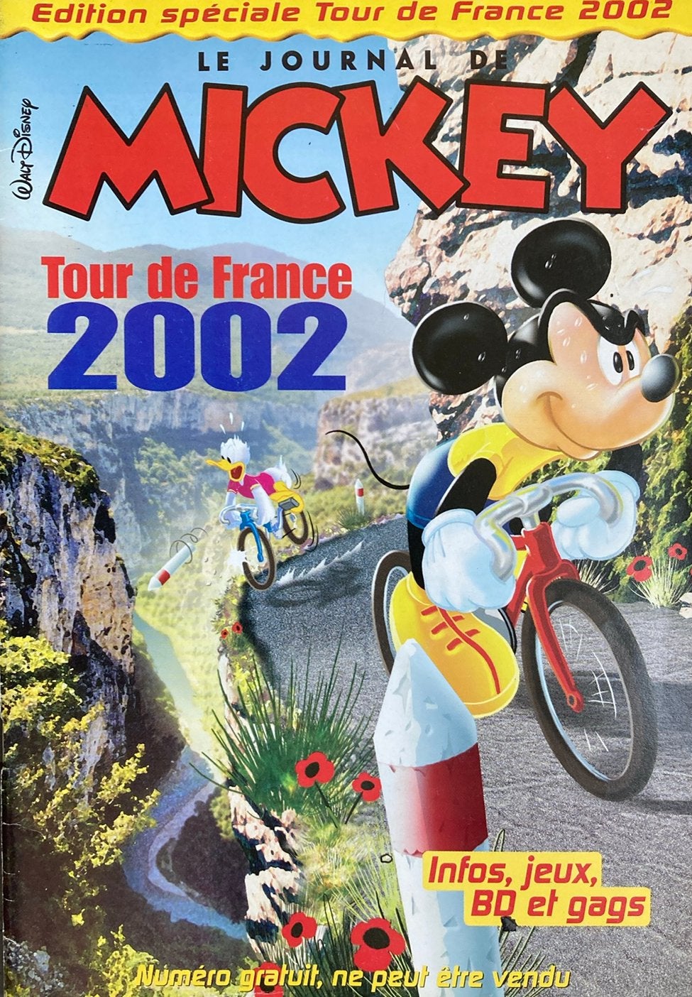 Le journal de Mickey Tour de France 2002, Livres, Enlèvement ou Envoi, Comme neuf