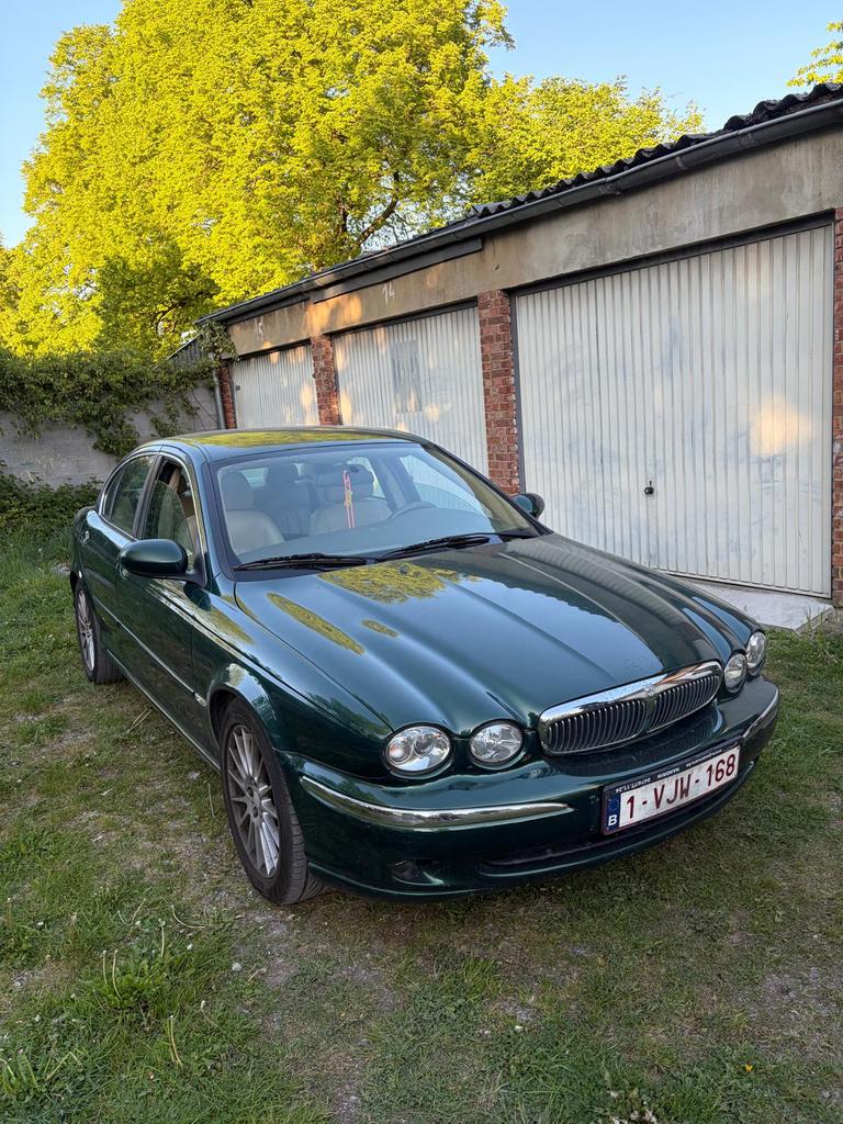Jaguar X-Type 2.0D – 2005 – Bon état – Roule parfaitement, Auto's, Jaguar, Voorwielaandrijving, Beige, Navigatiesysteem, Leder