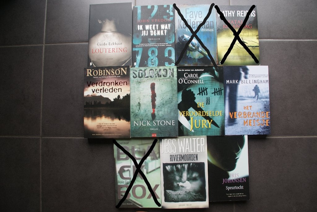 lot van 8 NIEUWE boeken thrillers, €5 per stuk, Boeken, Ophalen of Verzenden, Nieuw