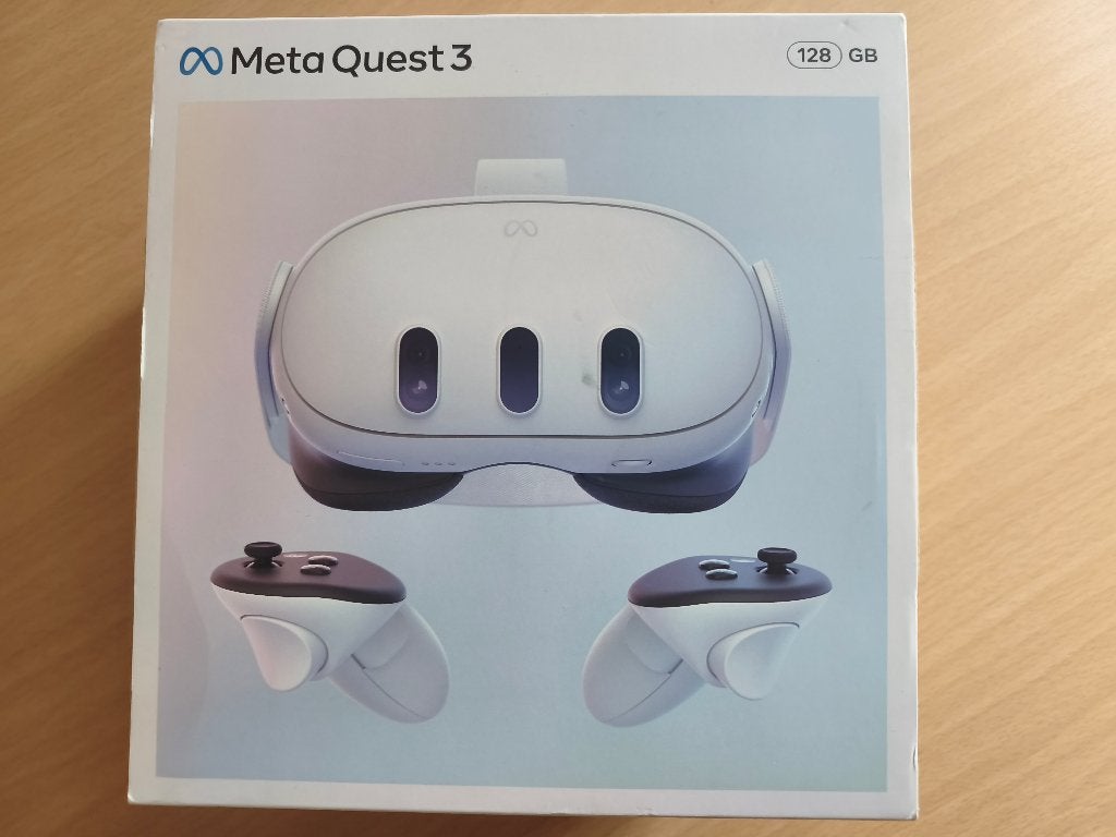 Meta Quest 3 128 Go, Consoles de jeu & Jeux vidéo, Virtual Reality, Enlèvement ou Envoi, Comme neuf, Lunettes VR, Autres plateformes