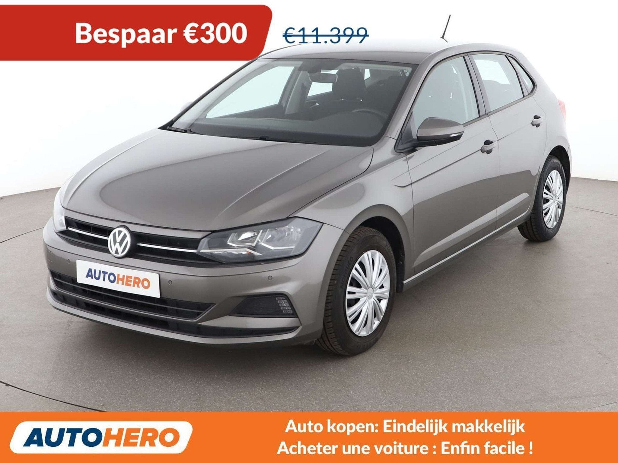 Volkswagen Polo 1.0 Comfortline (bj 2019), Auto's, Voorwielaandrijving, Stof, Gebruikt, https://public.car-pass.be/vhr/60b51752-6393-4f35-8ad8-fb3a712ea566
