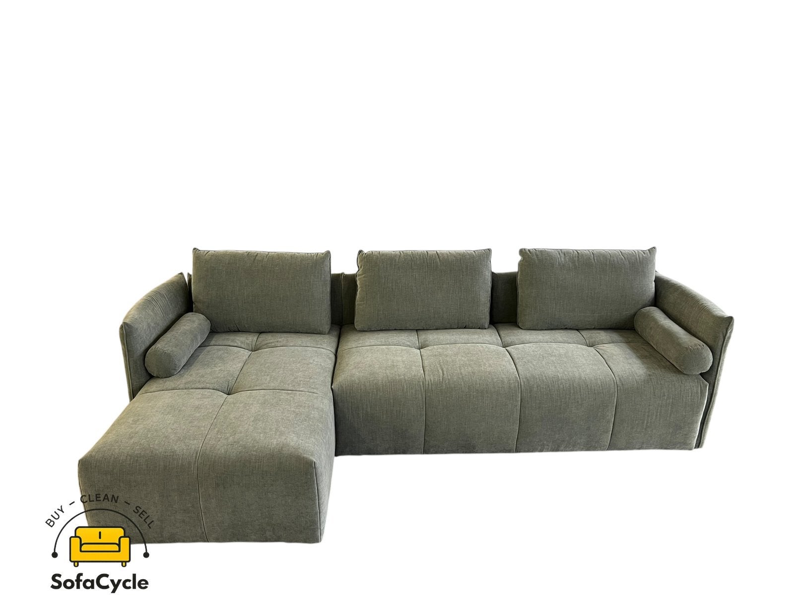 Siège d'angle en tissu, coin gauche ou droit - surstock, Neuf, Enlèvement ou Envoi, SofaCycle, Info@sofacycle.be