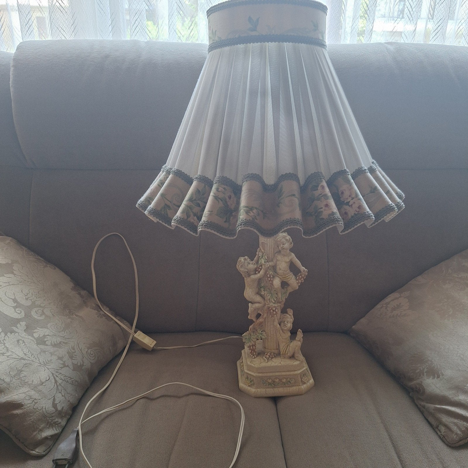 Lamp H: 65cm diameter: 45cm, Maison & Meubles, Lampes | Abat-jour, Lampe de table, Rond, Comme neuf, Enlèvement
