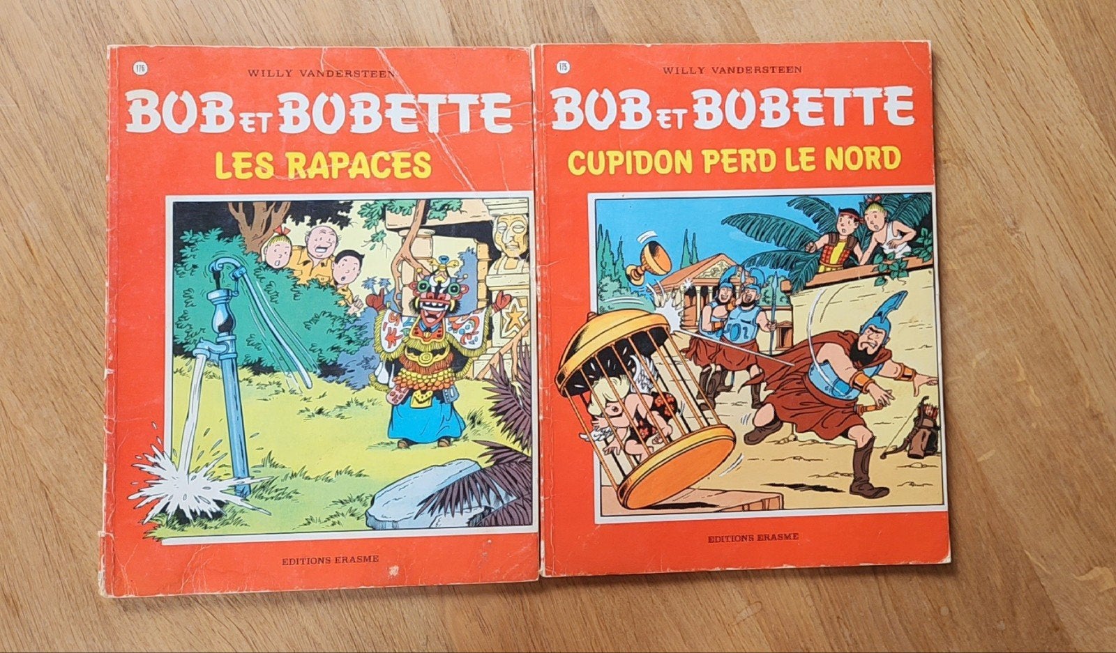 lot de 2 bob et bobette nr.175+176, Livres, Plusieurs BD, Enlèvement ou Envoi, Willy Vandersteen, Utilisé