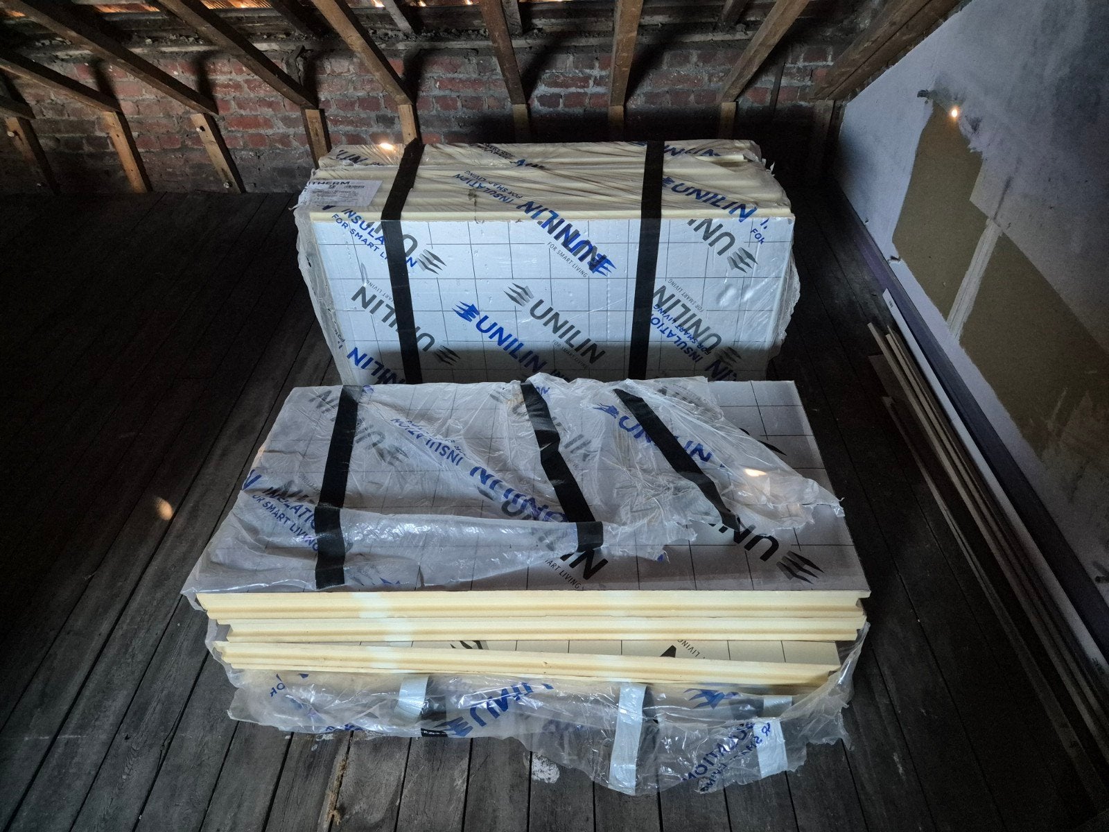 10 Unilin isolatiepanelen, Doe-het-zelf en Bouw, Isolatie en Afdichting, Ophalen, Nieuw, 5 tot 10 m²