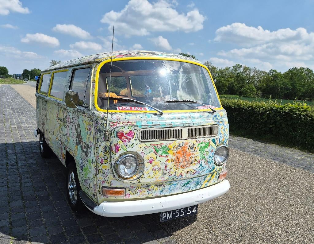 Volkswagen T2a 1968 "Flower Child", Autos, 4 portes, Autres couleurs, Autre carrosserie, 5 places