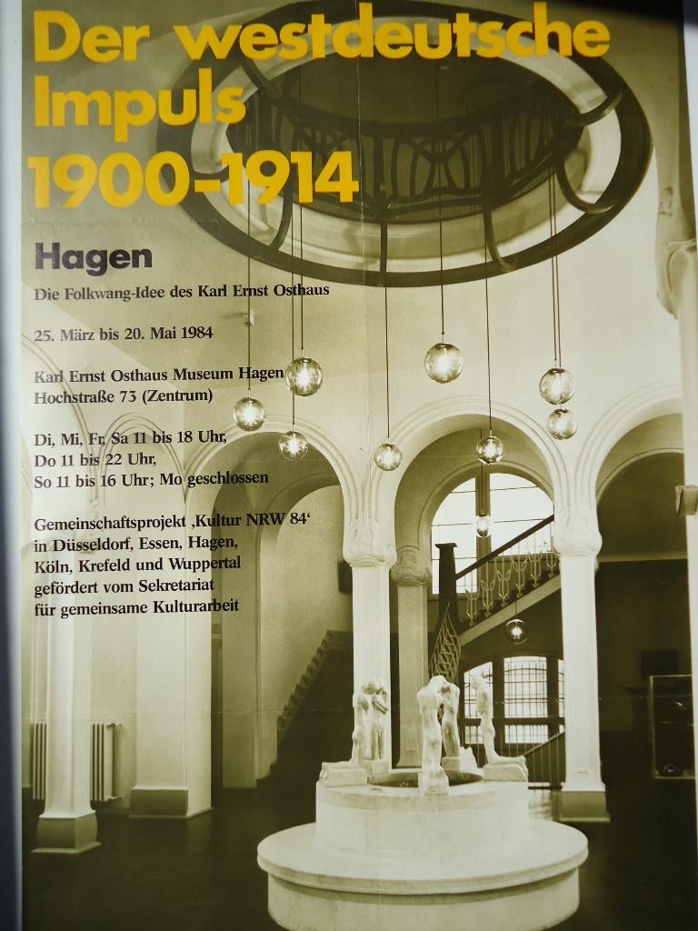 VTG 1984 affiche George MINNE GENT Der Westdeutsche Impuls, Antiek en Kunst, Ophalen