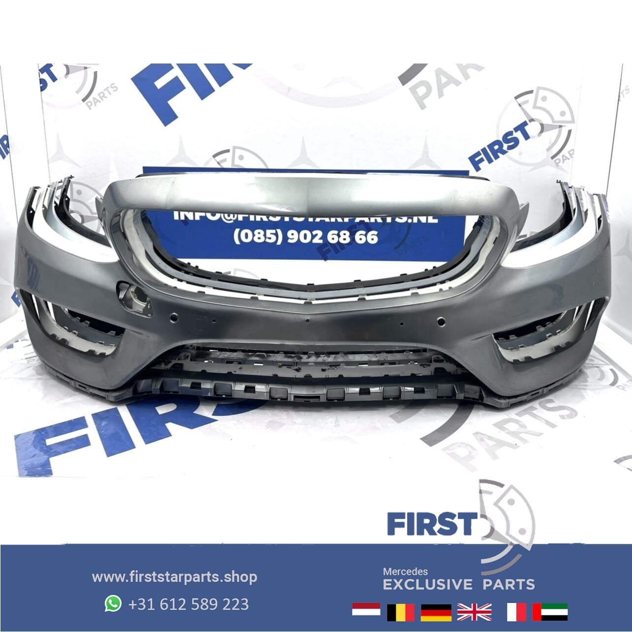 W205 BUMPER AMG VOORBUMPER 2014-2017 A2058850925 Mercedes C, Auto-onderdelen, Gebruikt, -, Voor, Ophalen of Verzenden
