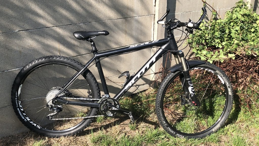 MOUNTAINBIKEN MTB SCOTT, Fietsen en Brommers, Fietsen | Mountainbikes en ATB, Ophalen, Gebruikt, Hardtail, Schijfrem