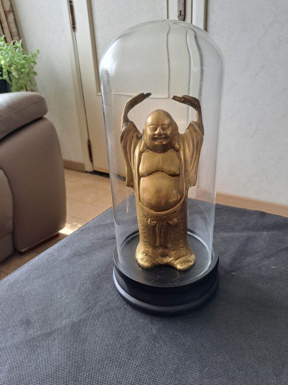 oud beeldtje onder stolp op halen in Ekeren, Ophalen