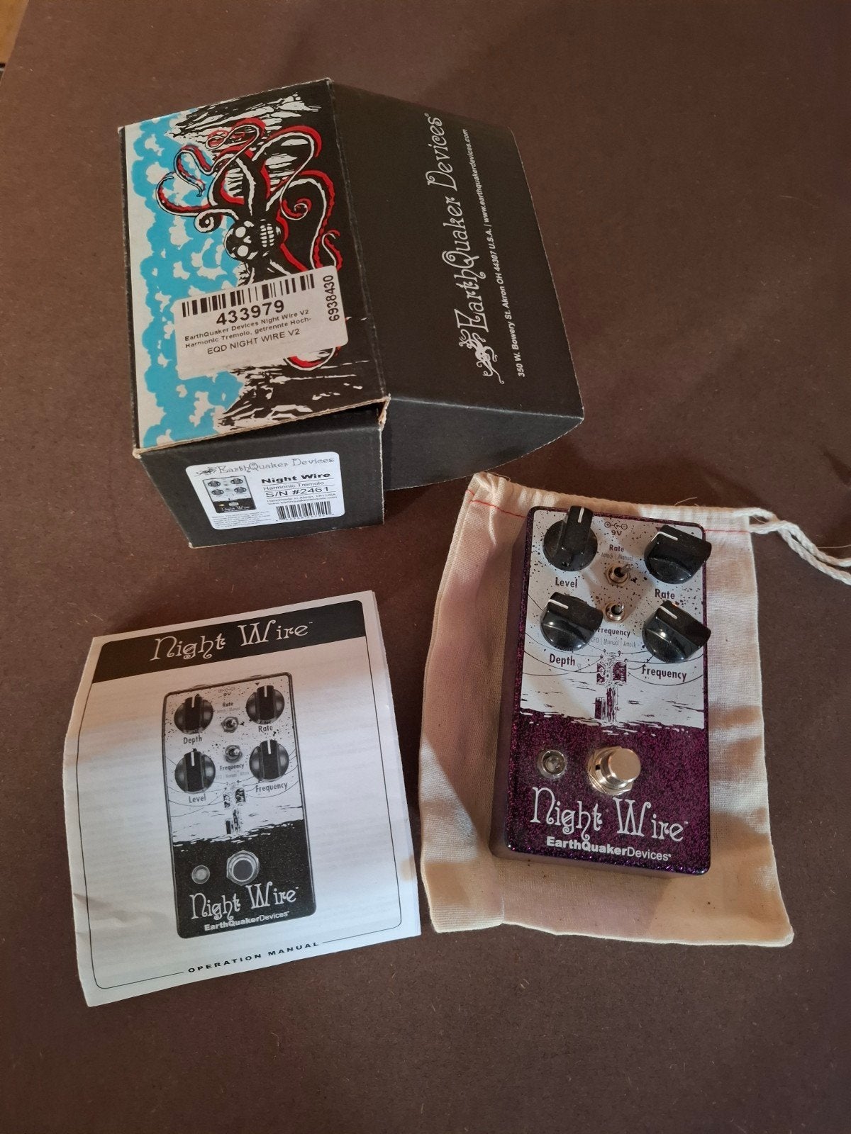 Earthquaker devices night wire, Musique & Instruments, Enlèvement ou Envoi, Comme neuf, Autres types