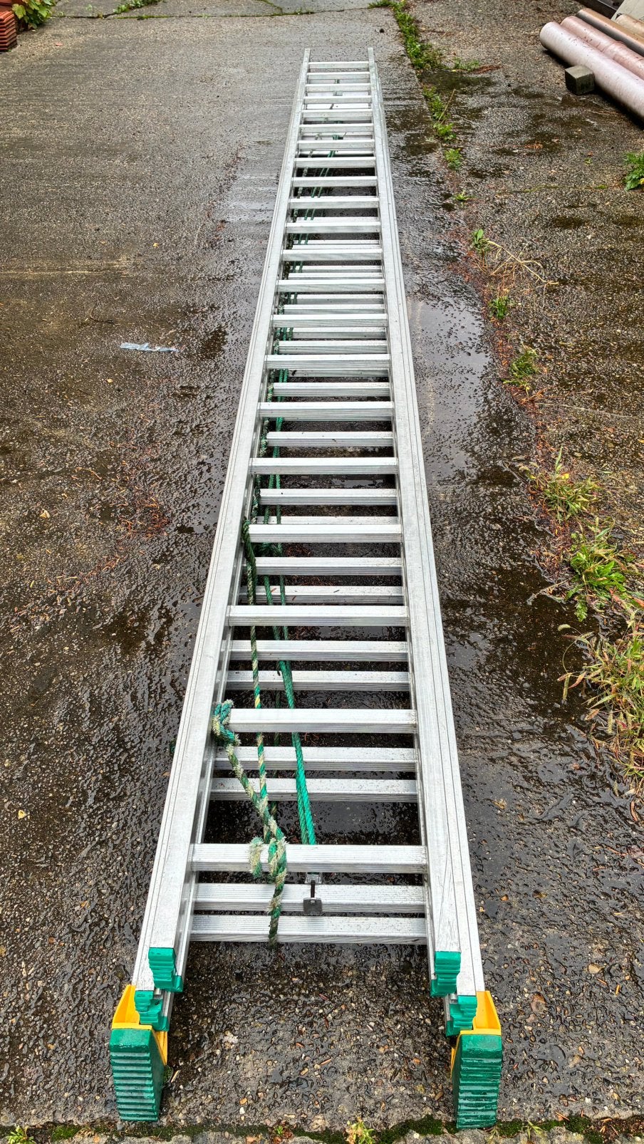 Professionele lader 3x 21 treden, Doe-het-zelf en Bouw, Ophalen, Gebruikt