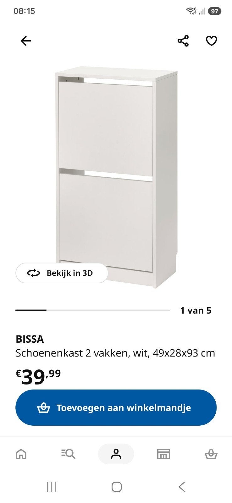 Schoenenkast ikea, Huis en Inrichting, Kasten | Schoenenkasten, Ophalen