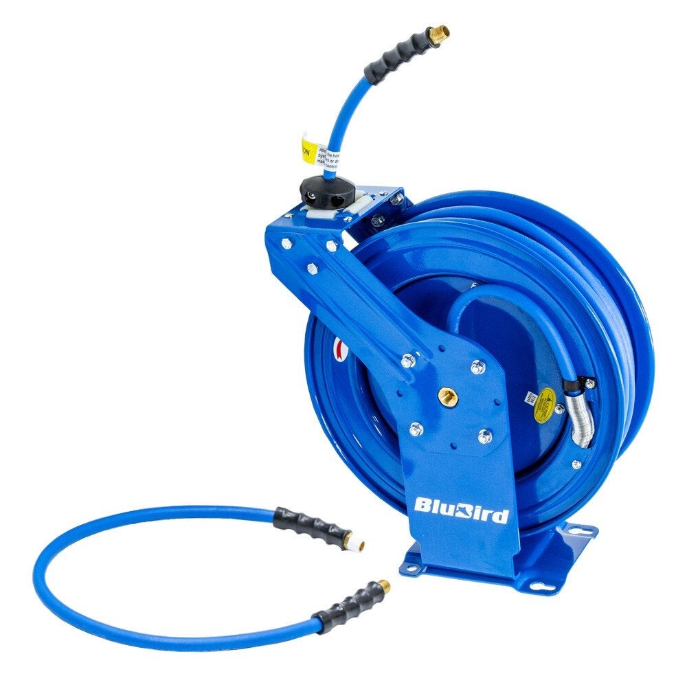 Blubird Luchtslanghaspel dubbele arm automatisch 10m x 20mt, Verzenden
