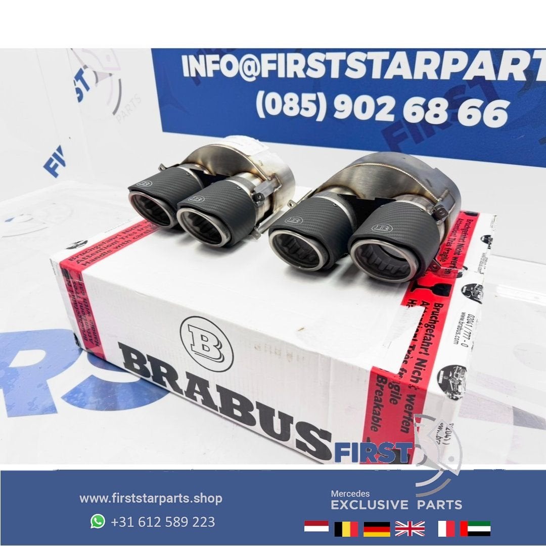 BRABUS 63 AMG UITLAAT SIERSTUKKEN SET ORIGINEEL CARBON C63 E, Utilisé, -, -, Enlèvement ou Envoi