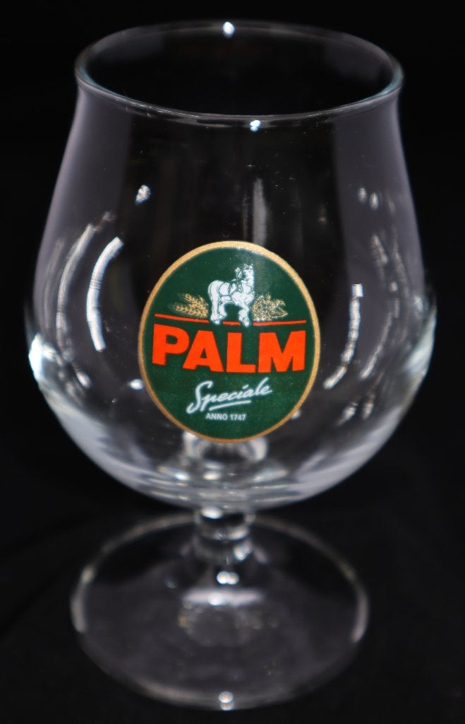 Palm glas ca 1970 met gravure, Ophalen, Gebruikt, Glas of Glazen, Palm
