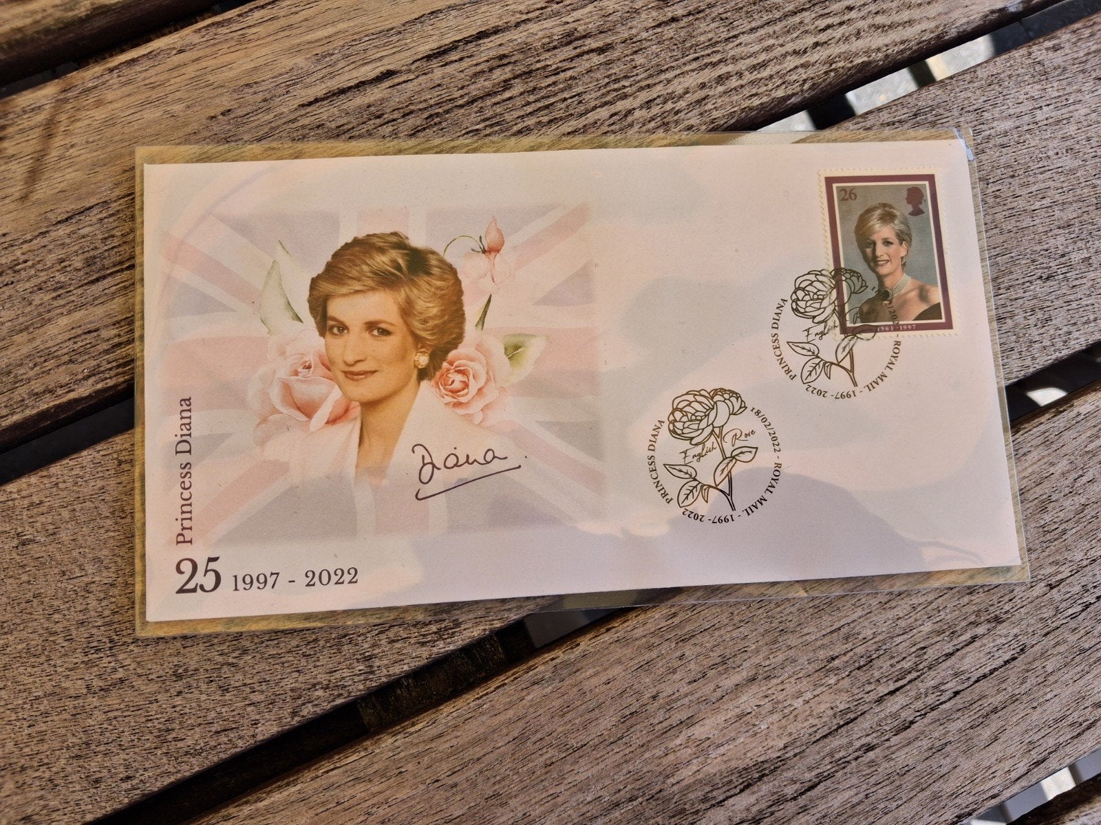 Envelop Prinses Diana met postzegel., Ophalen, Envelop