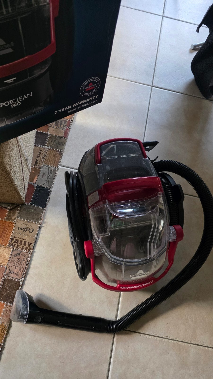 Bissell SpotClean Pro, Overige merken, Zo goed als nieuw, Waterstofzuiger, Reservoir