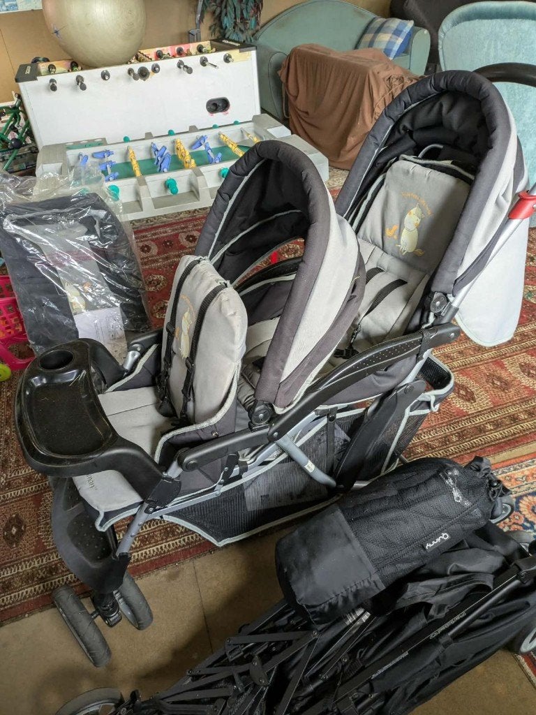 POUSSETTE DOUBLE PREMAMAN, Enfants & Bébés, Enlèvement, Comme neuf, Poussette, Autres marques
