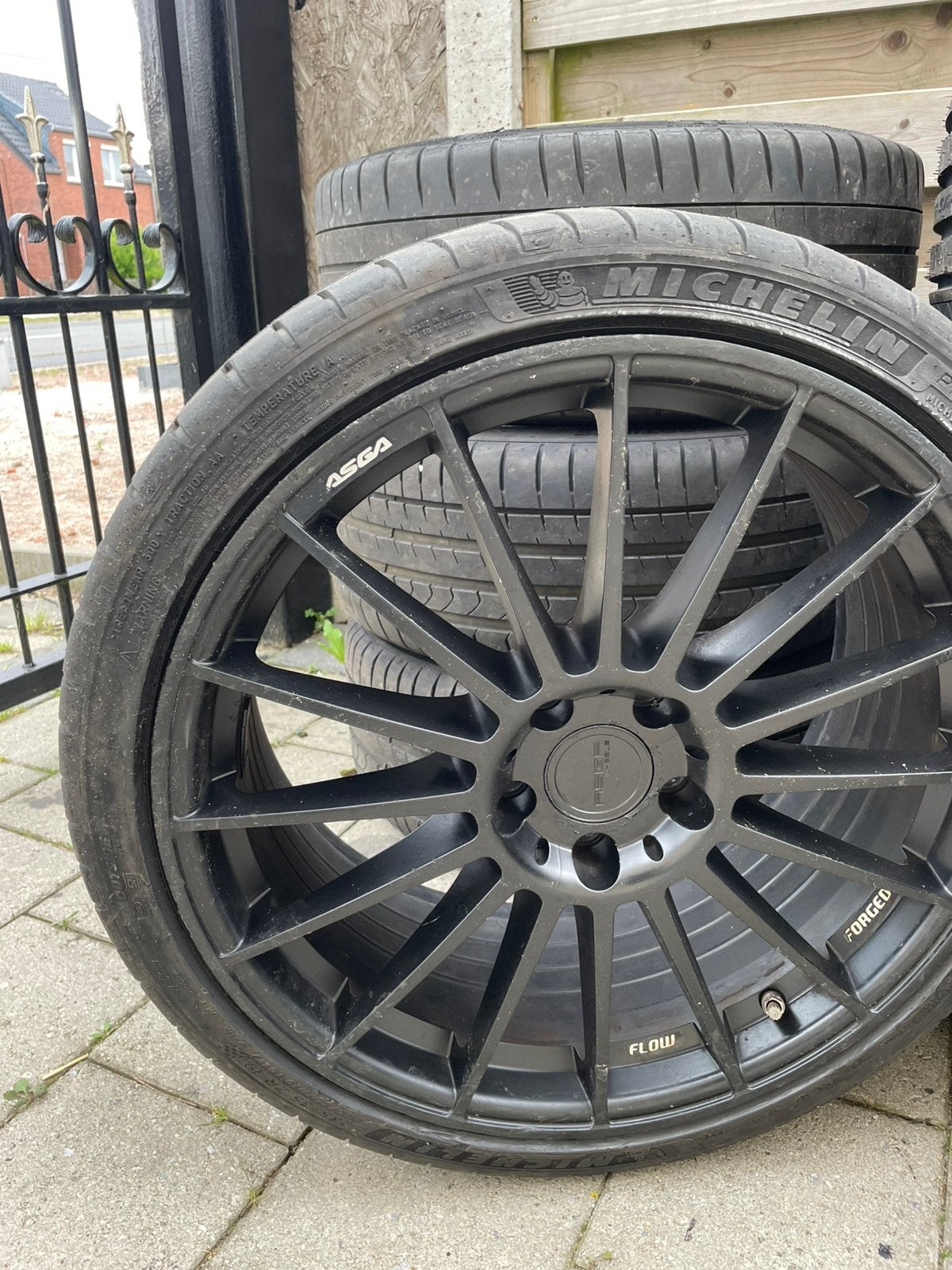 Velgen met Michelin banden voor Mercedes B Klasse – €200, Ophalen, Gebruikt, 21 inch, Band(en)