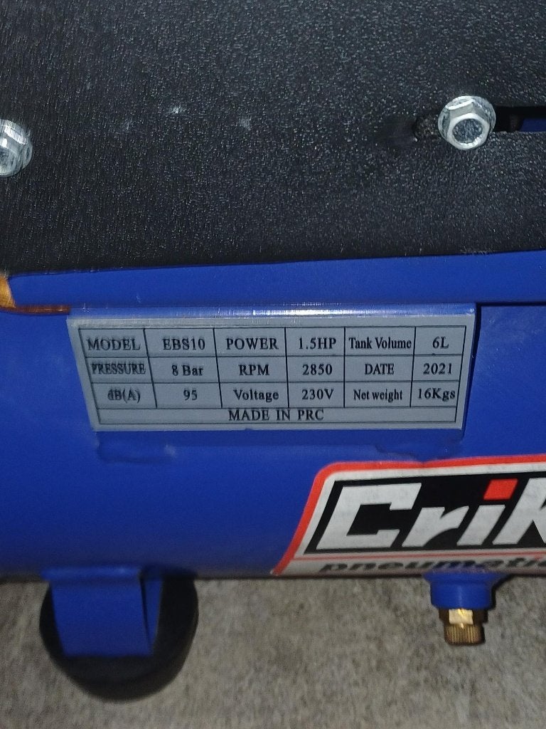 compressor, Doe-het-zelf en Bouw, Ophalen, 6 tot 10 bar, Zo goed als nieuw, Minder dan 200 liter/min