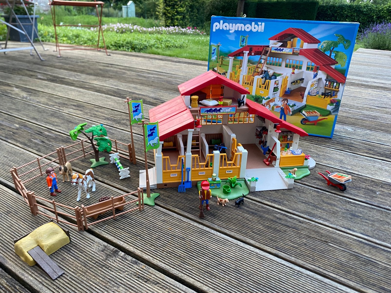 Playmobil 4190 grote paardenstal/ manege, Ophalen, Zo goed als nieuw
