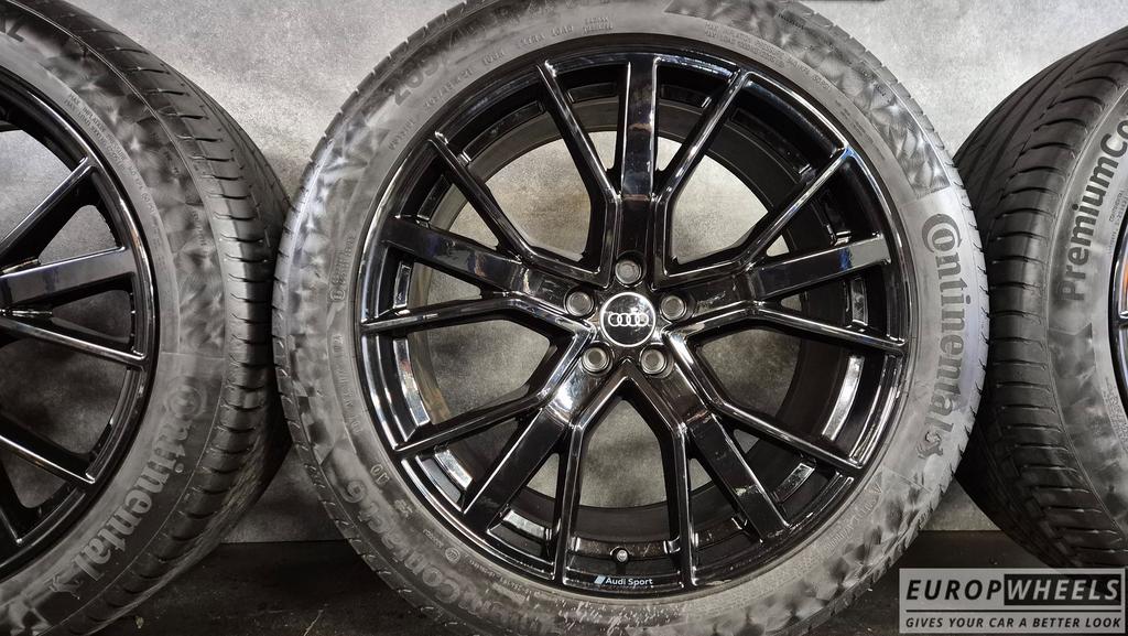 21 inch Audi Etron Q7 velgen zomerbanden DEMO Zwart E-Tron, Auto-onderdelen, Gebruikt, -, 265 mm, -