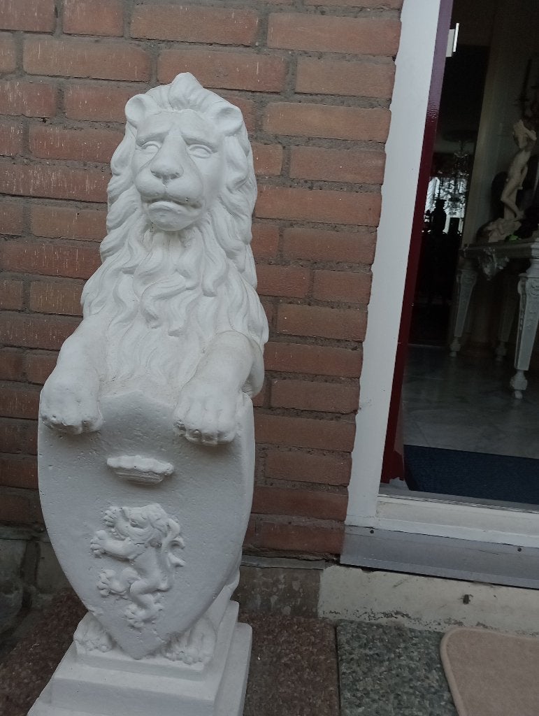 betonnen leeuwen, Jardin & Terrasse, Statues de jardin, Enlèvement, Utilisé, Béton, Animal