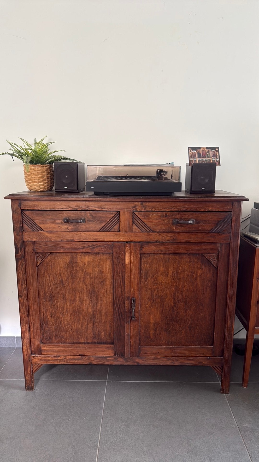 Vintage Eiken Dressoir, Ophalen, Gebruikt, Art deco, Eikenhout