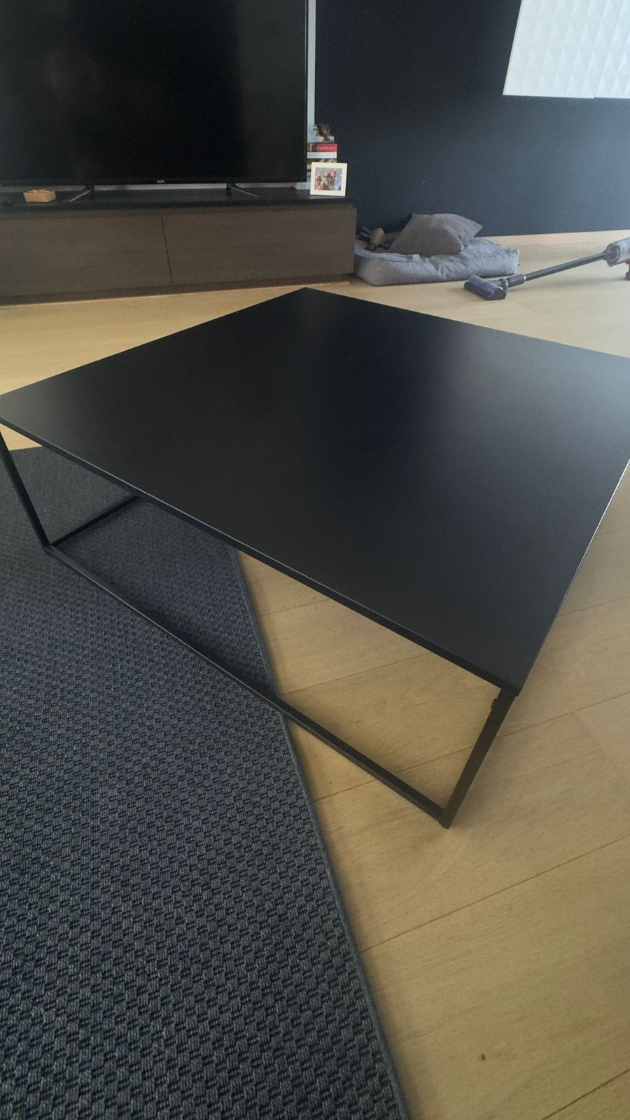 Salontafel te koop, Maison & Meubles, Tables | Tables de salon, 100 à 150 cm, Carré, 100 à 150 cm, Enlèvement