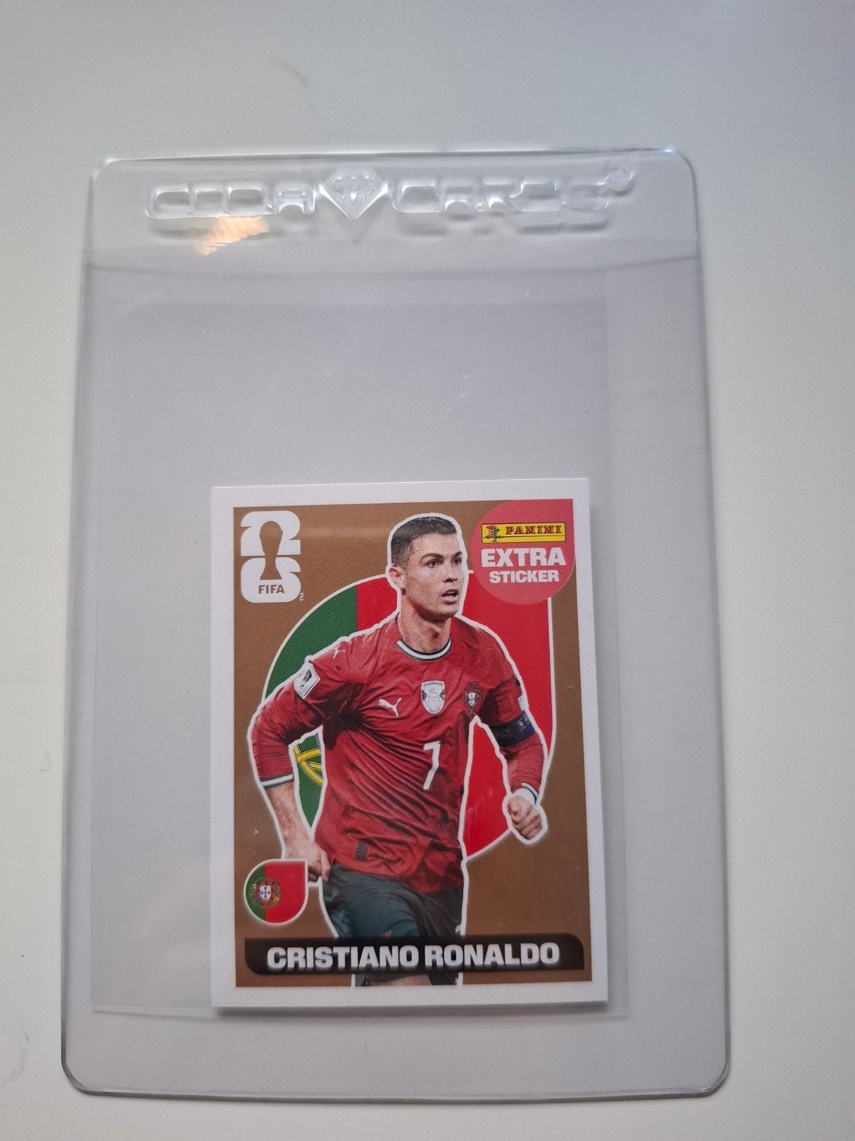 Panini Ronaldo doré 2026, Enlèvement ou Envoi, Comme neuf, Autocollant