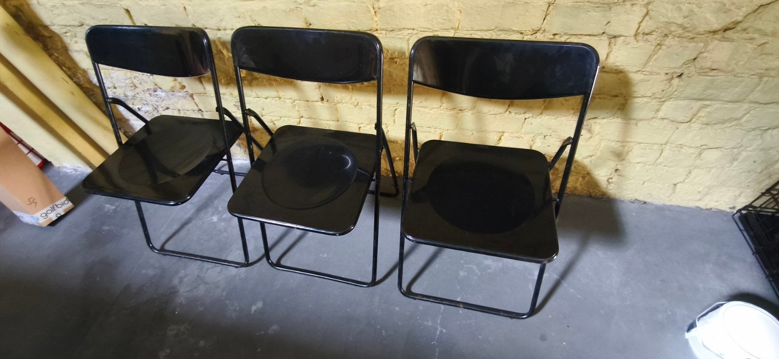 ikea plooi stoelen, Ophalen, Gebruikt, Zwart