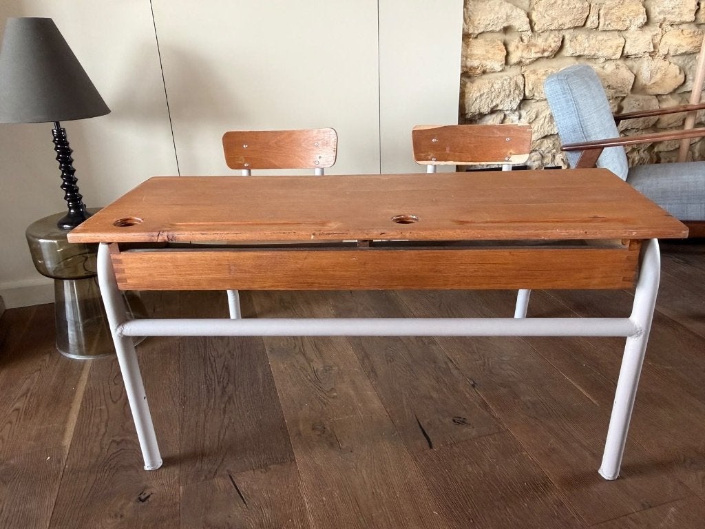 Bureau d'écolier, Enlèvement, Utilisé, Brun, Chaise de bureau