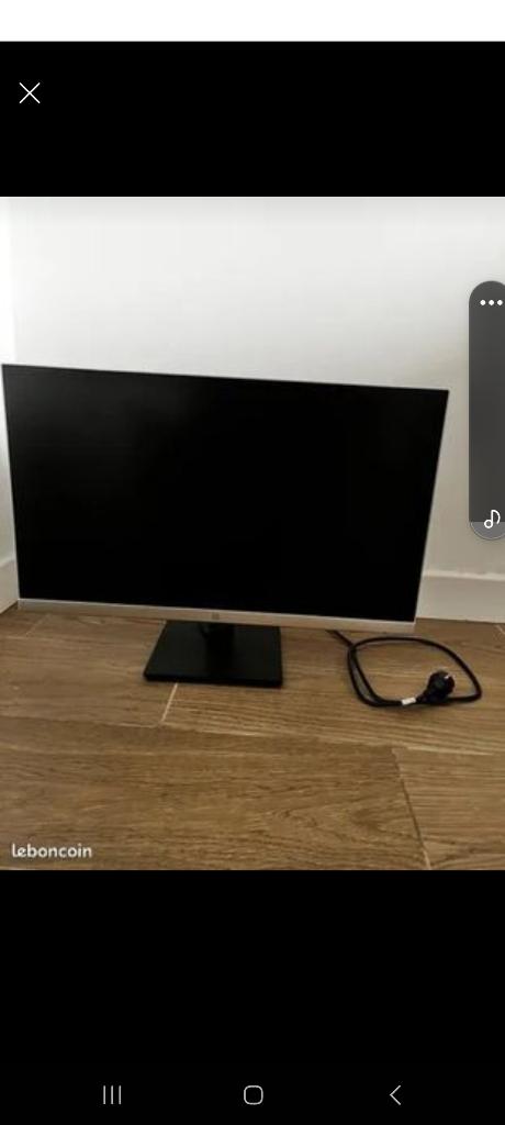 Ecran HP 69cm, Informatique & Logiciels, Moniteurs, 3 à 5 ms, 61 à 100 Hz, Comme neuf, Enlèvement