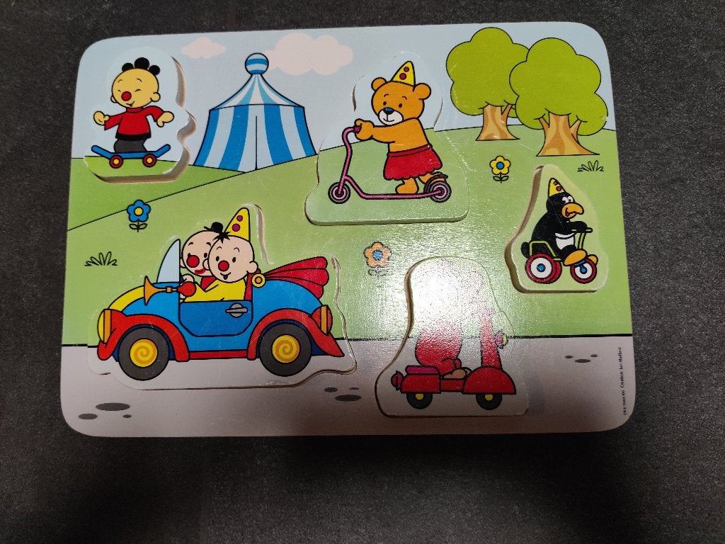 Houten inlegpuzzel Bumba, Ophalen, Gebruikt, Van hout, Minder dan 10 stukjes