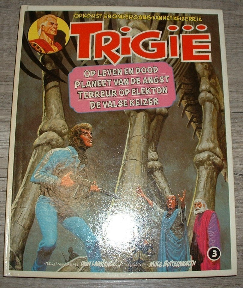 strip trigie hardcover bundeling 1980 oberon uitgave, Boeken, Eén stripboek, Ophalen of Verzenden, Zo goed als nieuw, Don Lawrence
