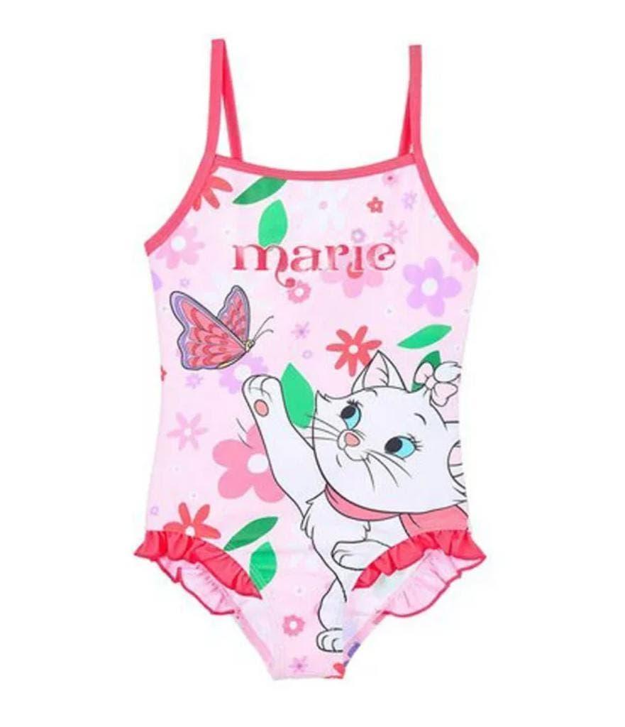 Marie Cat Badpak Flower Roze - Maat 98 - 104 - 110 - Disney, Kinderen en Baby's, Disney, Maat 104, Meisje, Badpak
