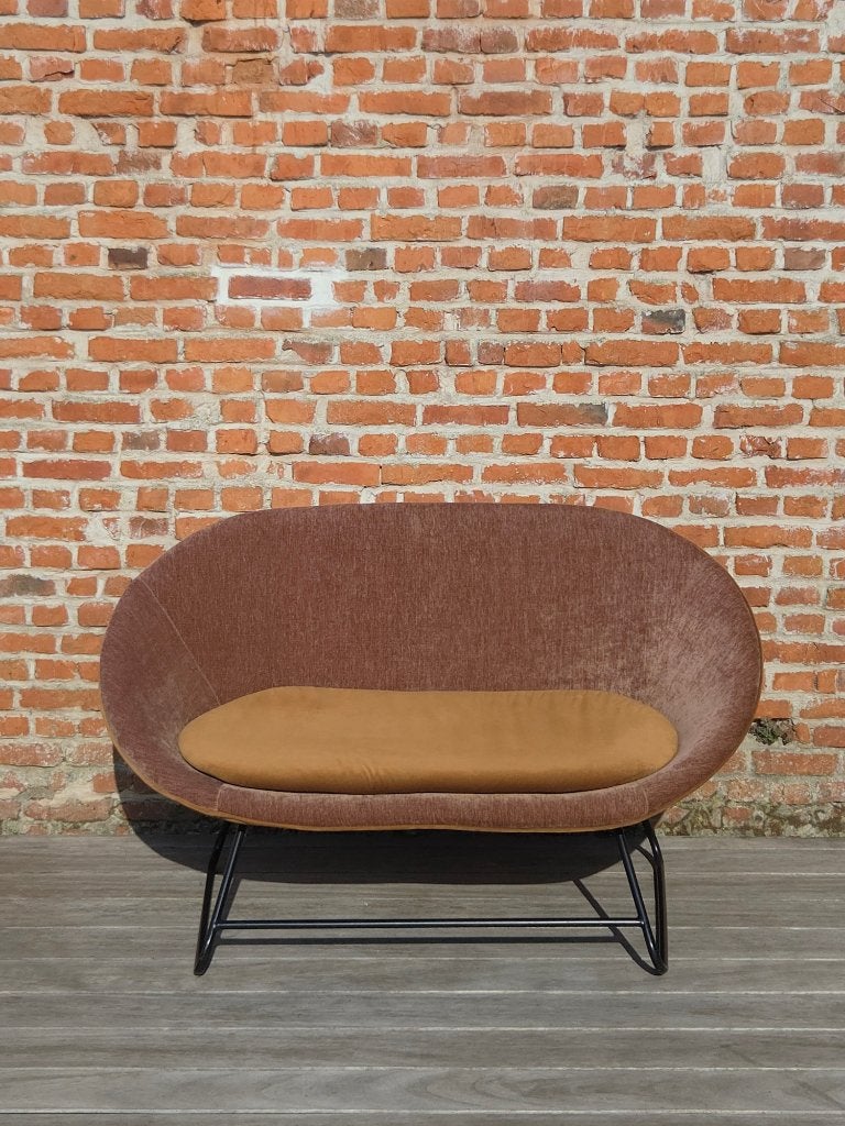 zetel 2 persoons, Huis en Inrichting, Ophalen, Gebruikt, Minder dan 75 cm, Tweepersoons
